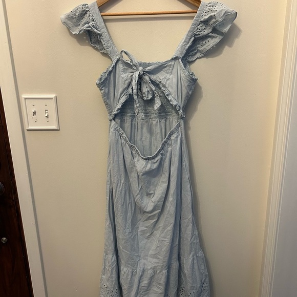 LC Lauren Conrad Sky Blue Ruffled Dress - Picture 3 of 4